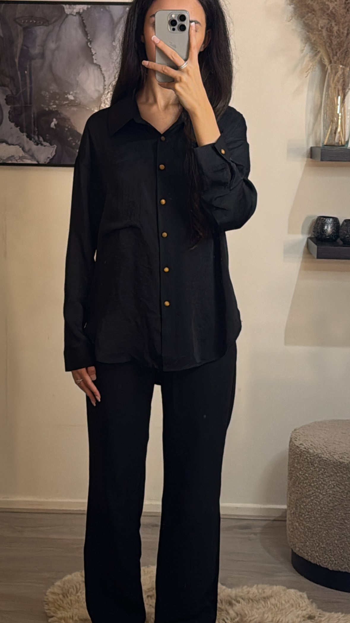 Chemisier sarya noir