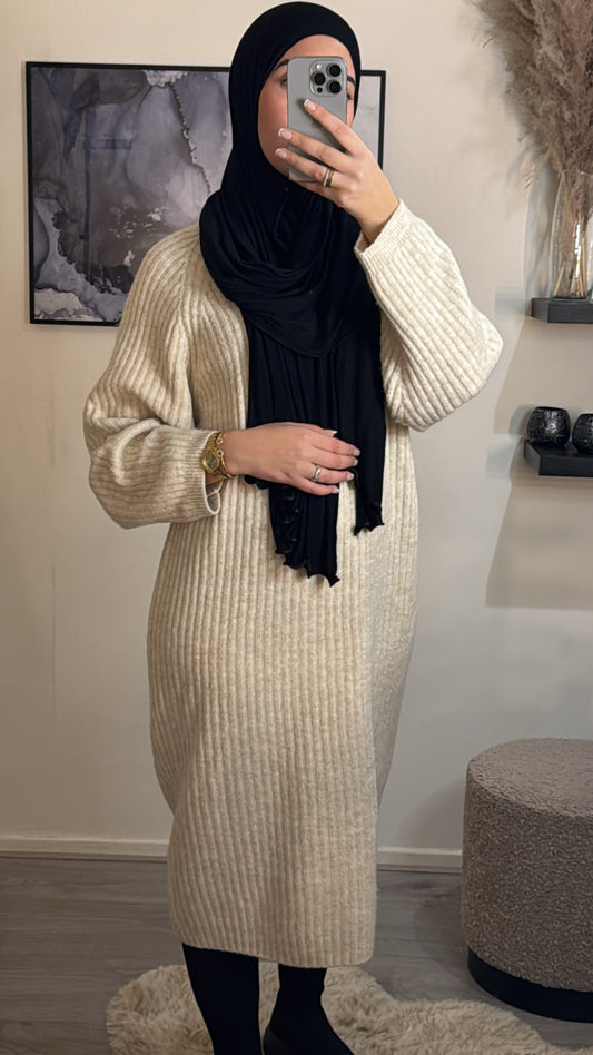 Stella maxi trui beige