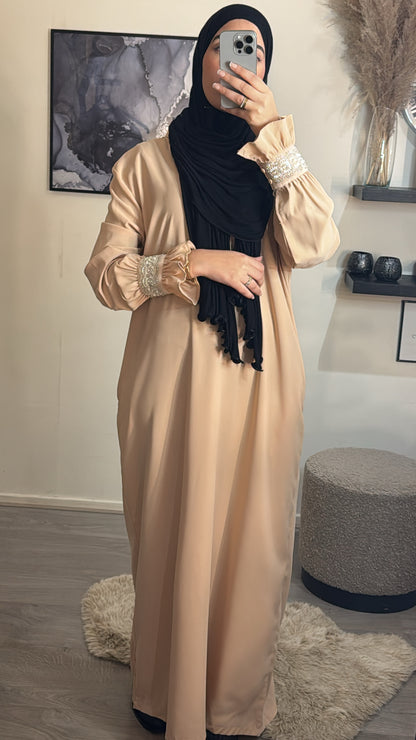 Luna abaya beige