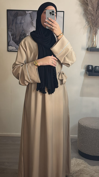 Alessia abaya beige