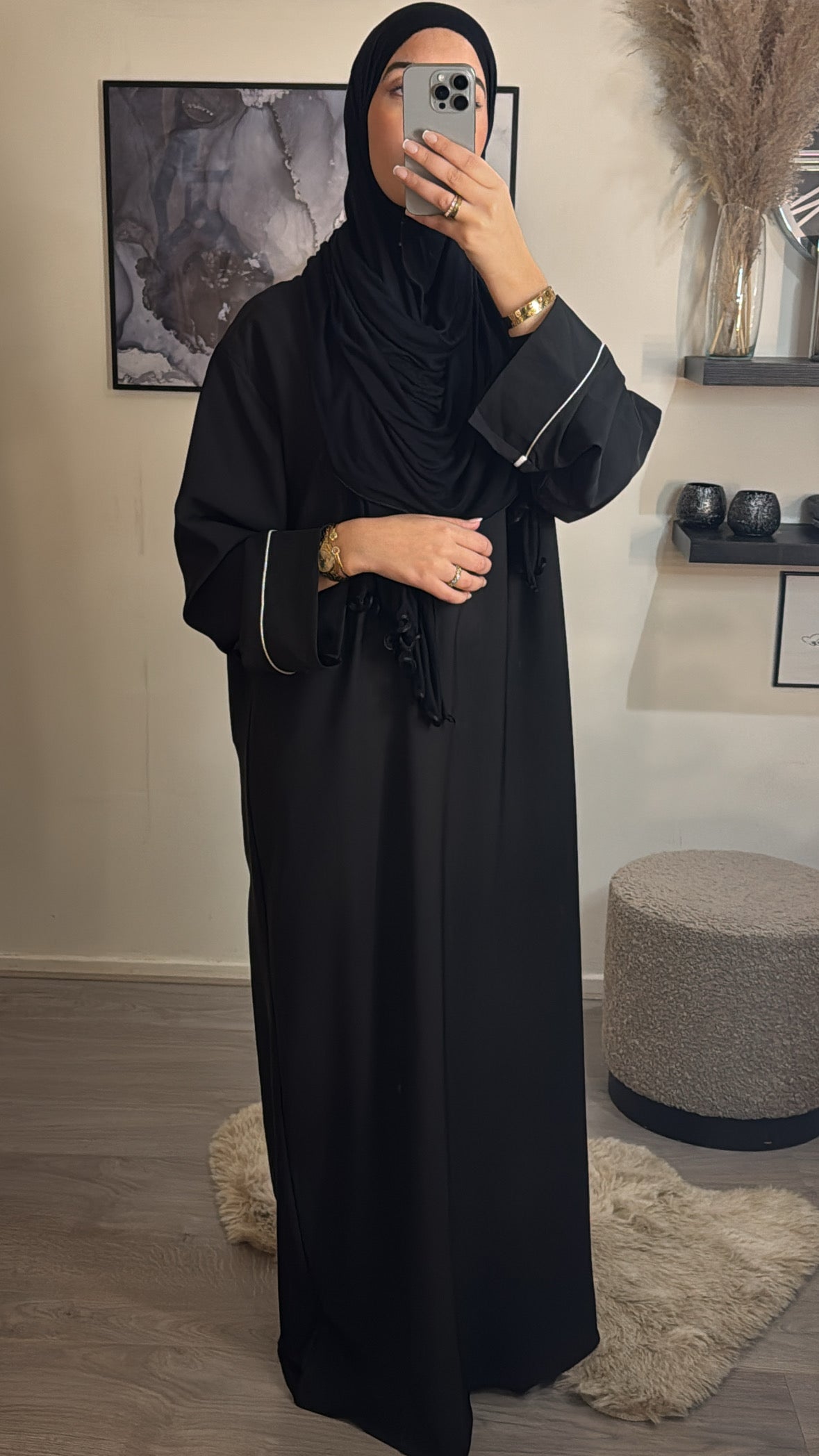 Alessia abaya zwart